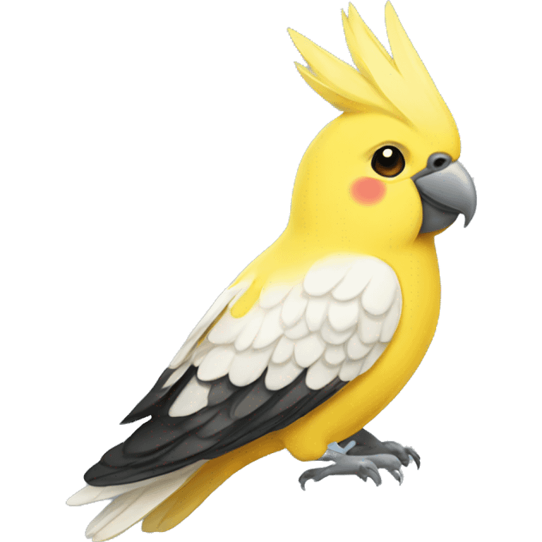 yellow cockatiel cool emoji