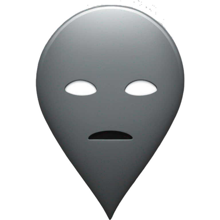 grey location pin no face  emoji