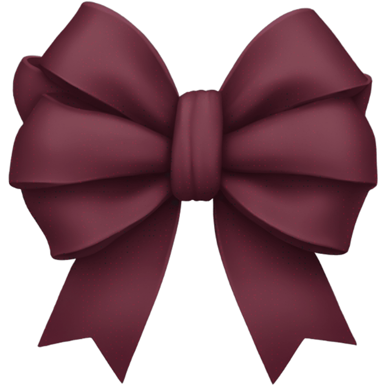 burgundy bow emoji