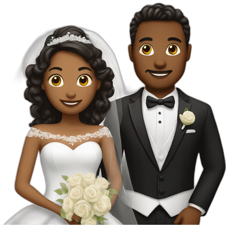 bride and groom emoji