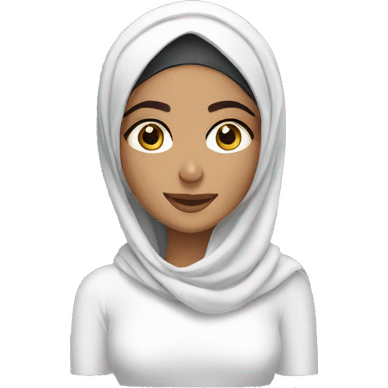 Arab girl doing skincare emoji