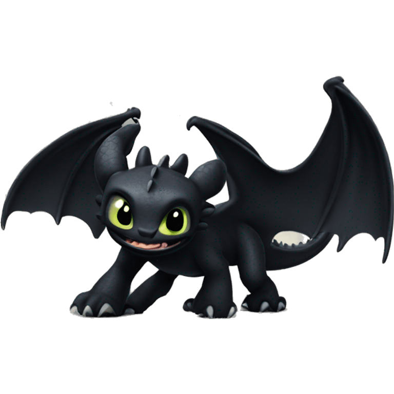 Night Fury Toothless dragon emoji