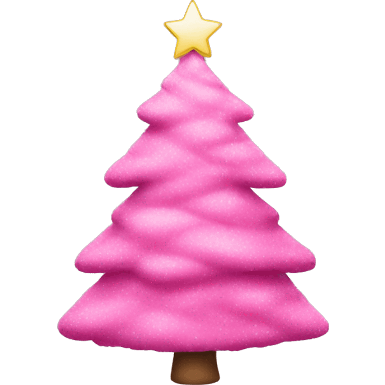 Pink christmas tree emoji