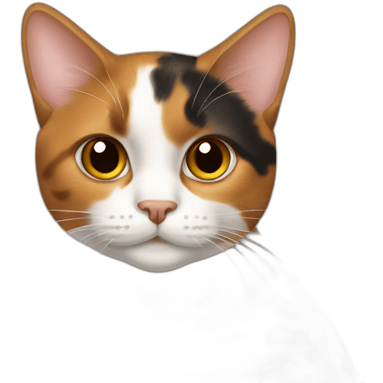 Calico cat brown spots emoji