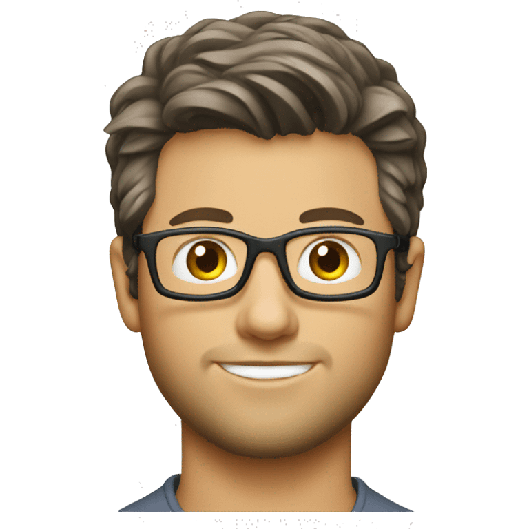 adam scott working on a computer emoji