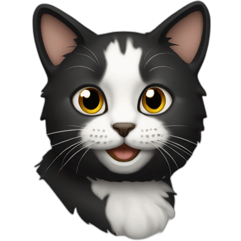 Cat black  emoji