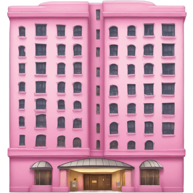 Pink hotel emoji