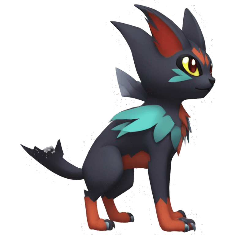 Noivern-Litten-Zorua-Fakemon-hybrid full body emoji