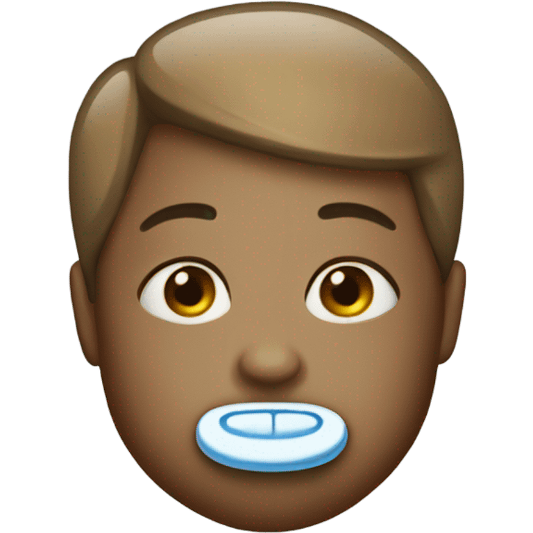 With a pacifiers  emoji