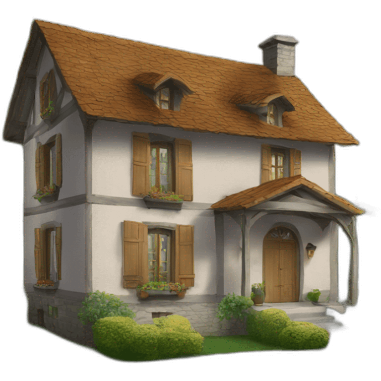 Maison en débris emoji