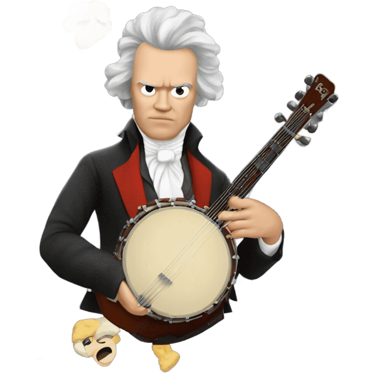 Beethoven explosion banjo emoji