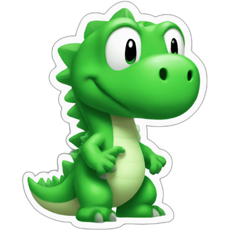 yoshi mixed with godzilla emoji