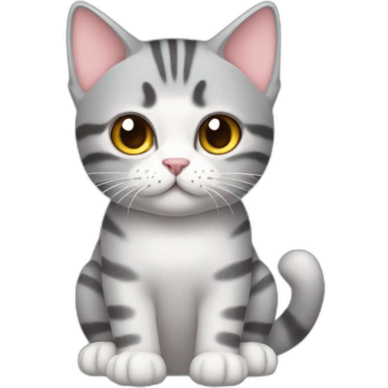 cat-American shorthair cathands-whole body-Wash your hands emoji