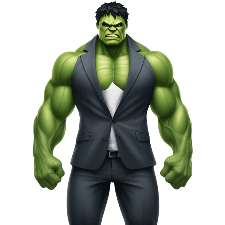 Hulk ripping business suit emoji