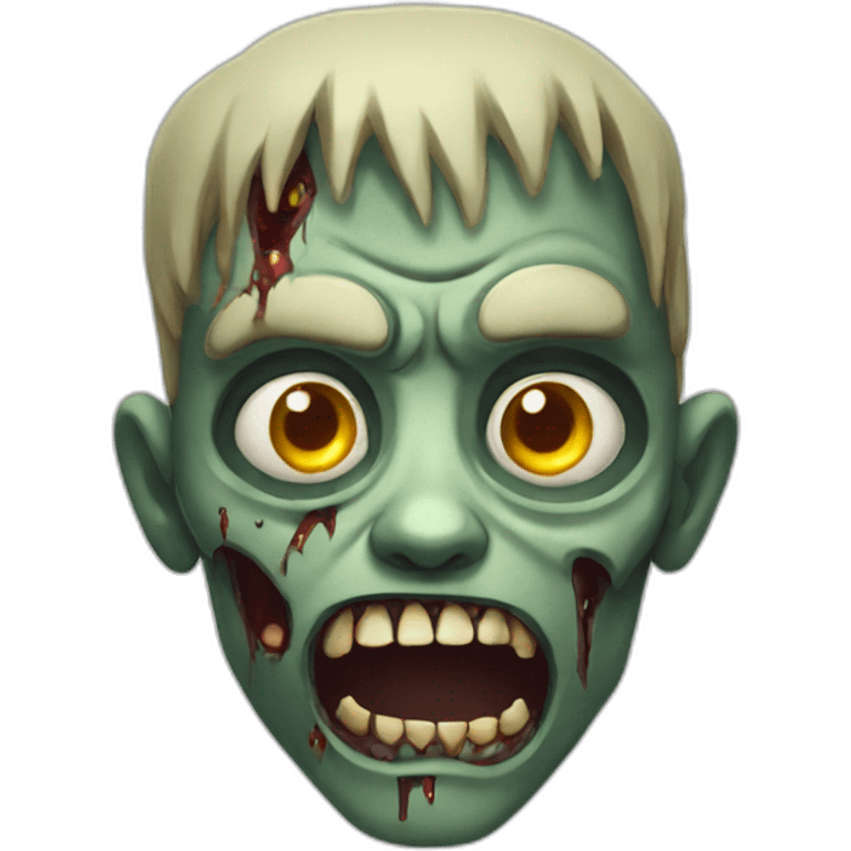 Zombie halloween emoji