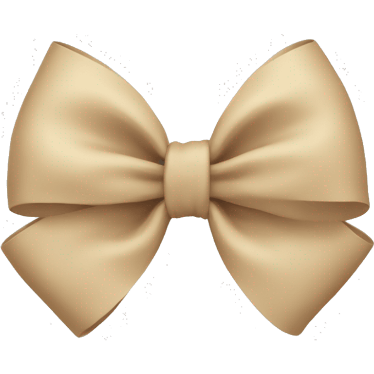 Beige bow emoji