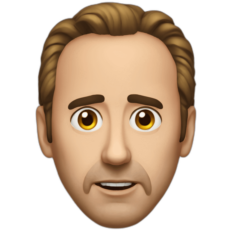 an evil nicolas cage emoji