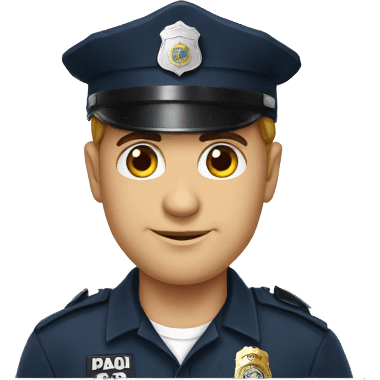 leon con gorra de policia  emoji