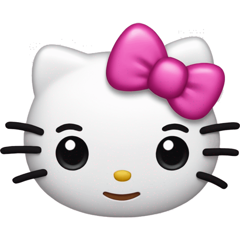 Pink Hello Kitty emoji