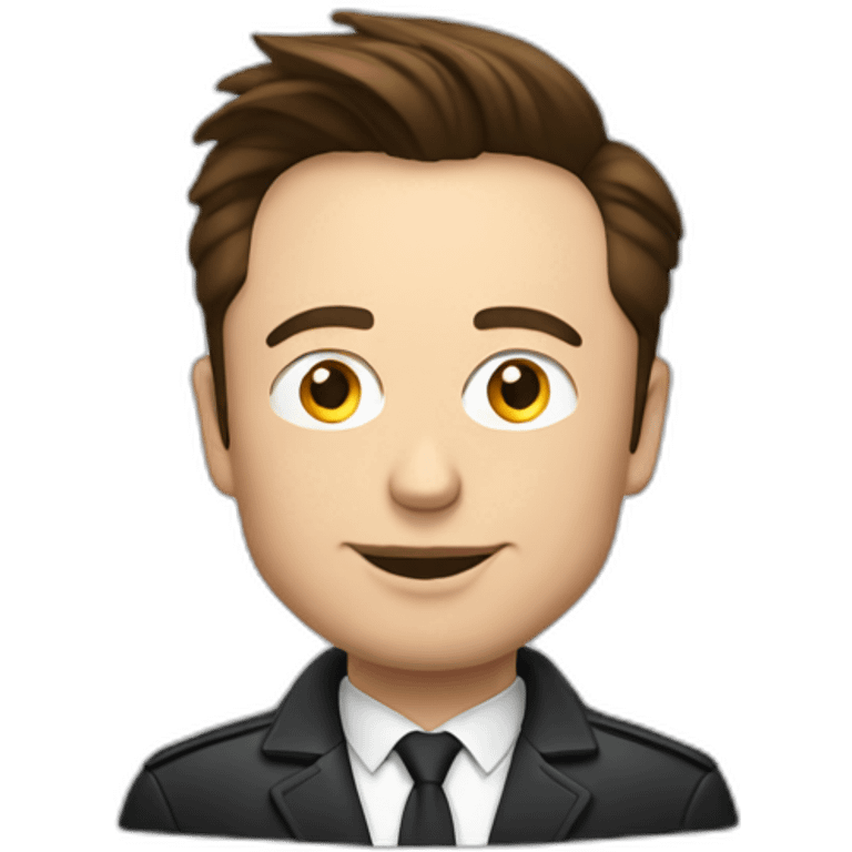 Elon musk driving BMW emoji