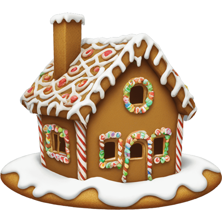 gingerbread house emoji