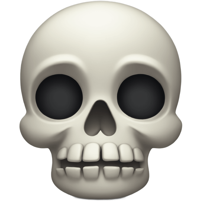 Very sad skull emoji