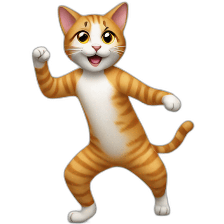 A cat dancing emoji