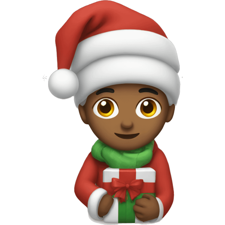 A cozy christmas emoji