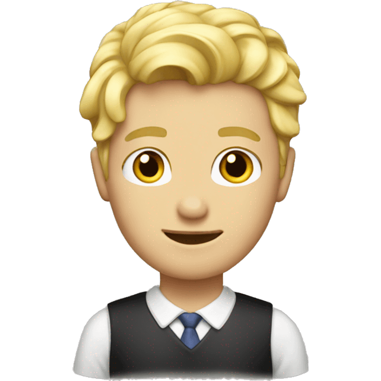 boys school blond hair  emoji