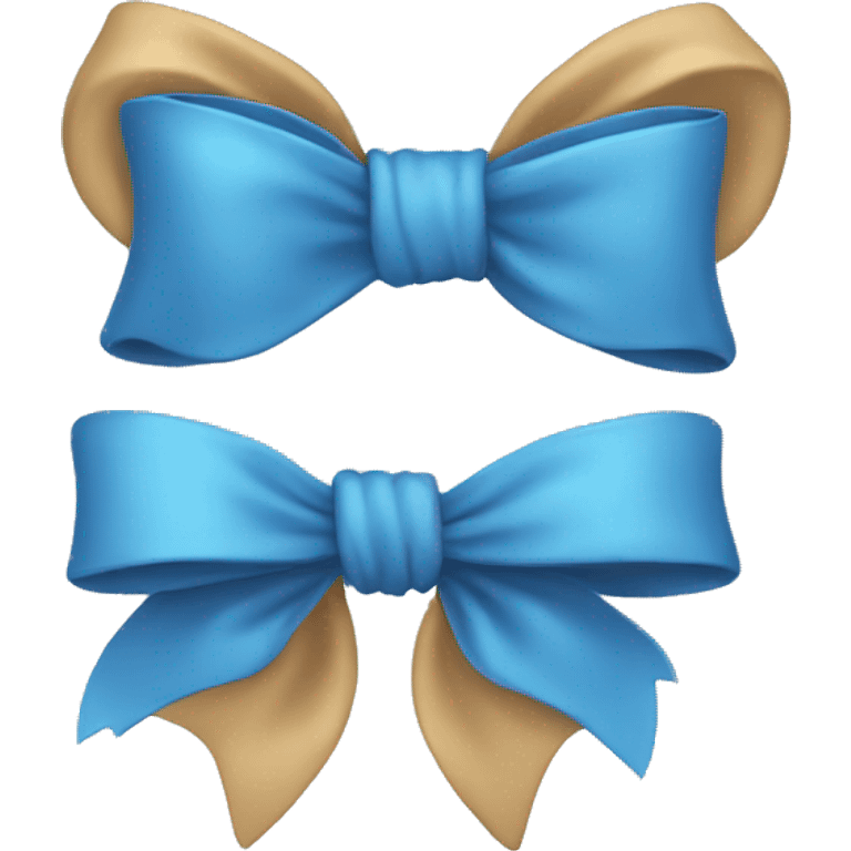 bow blue emoji