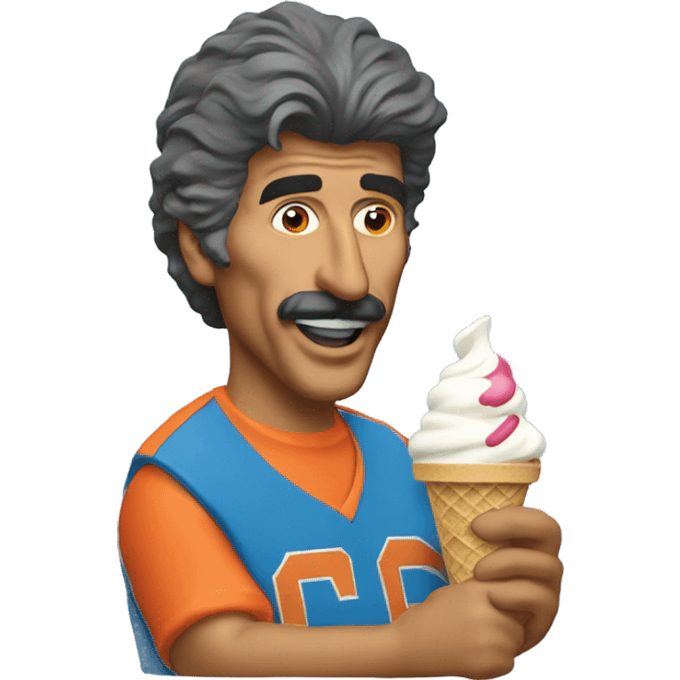 Keith Hernandez eating ice cream emoji