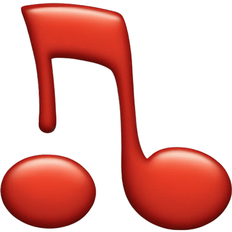 musical note in red emoji