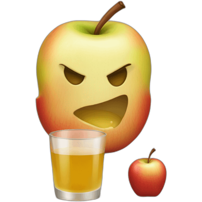 Little Apple juice death emoji