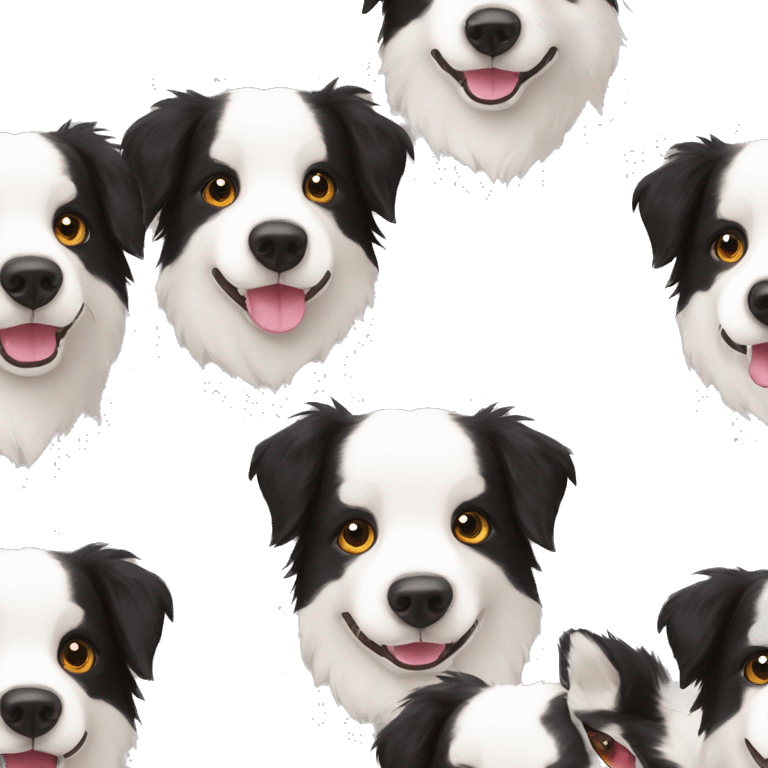 Border collie vestido de bombero emoji