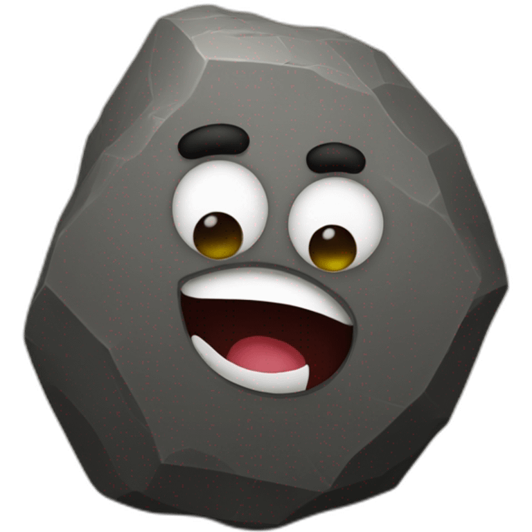 big popo on a rock emoji