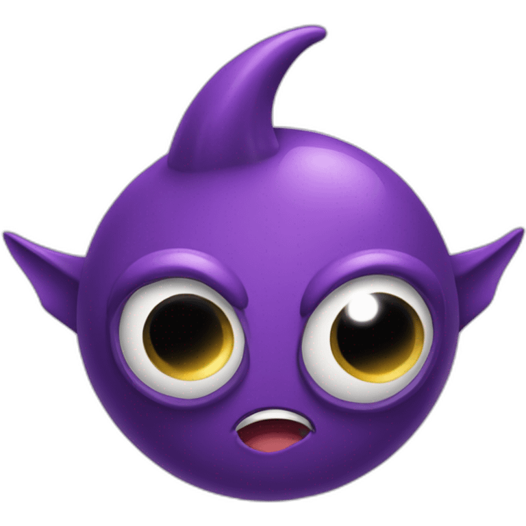 one eye one horn flying purple people eater emoji