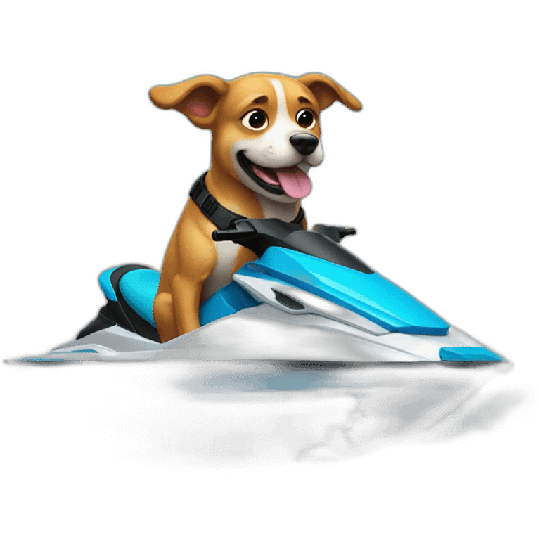 dog on a jetski emoji