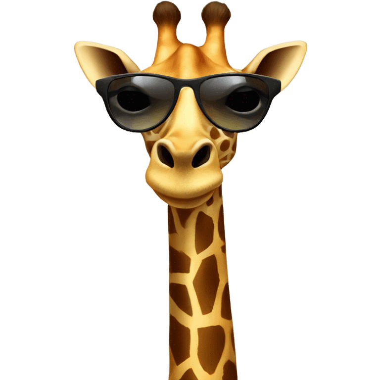 Giraffe with sunglasses  emoji