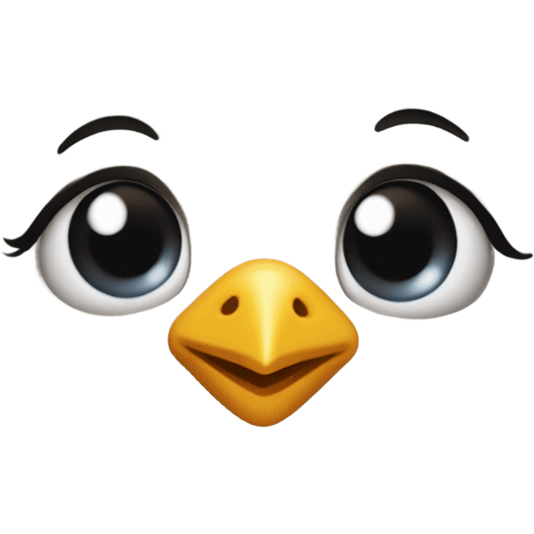 little funny chick with down syndrome emoji