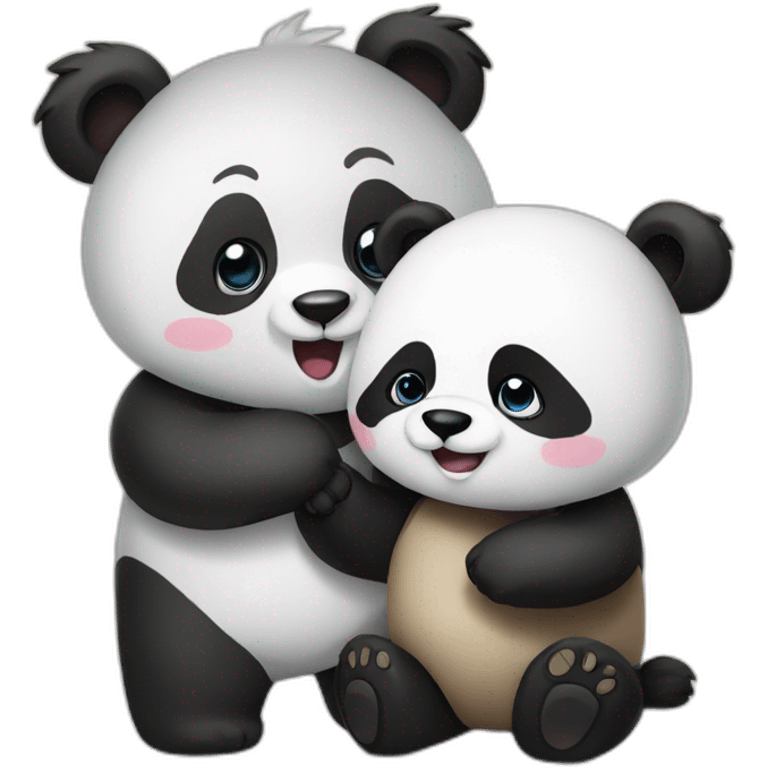 Panda and bear emoji