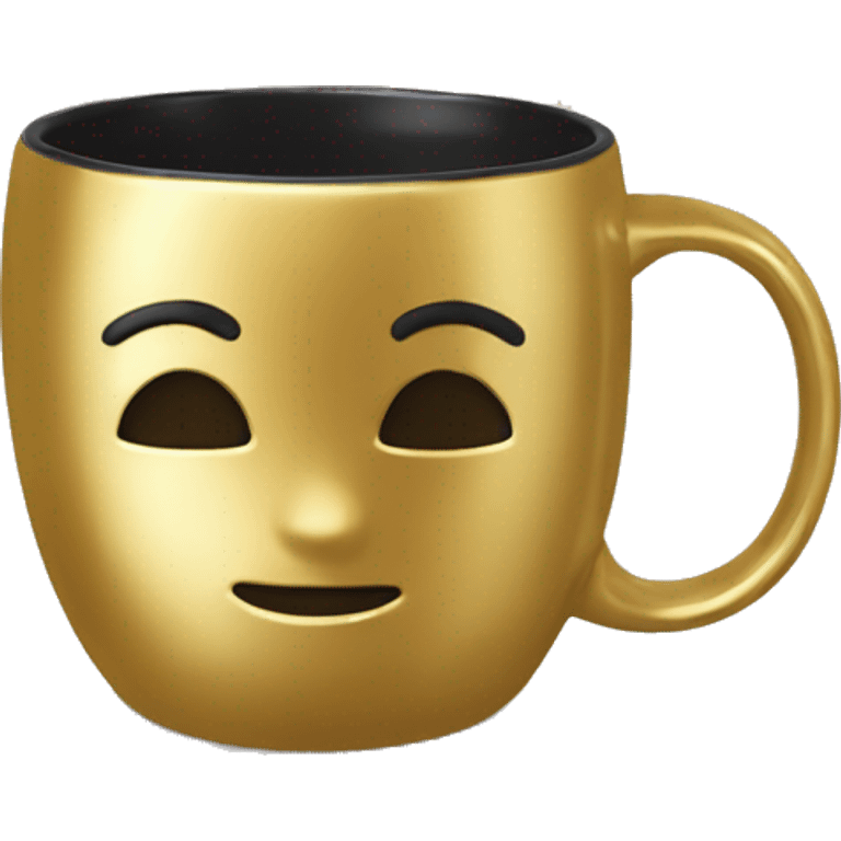 vintage Metallic Gold Coffee Mug emoji