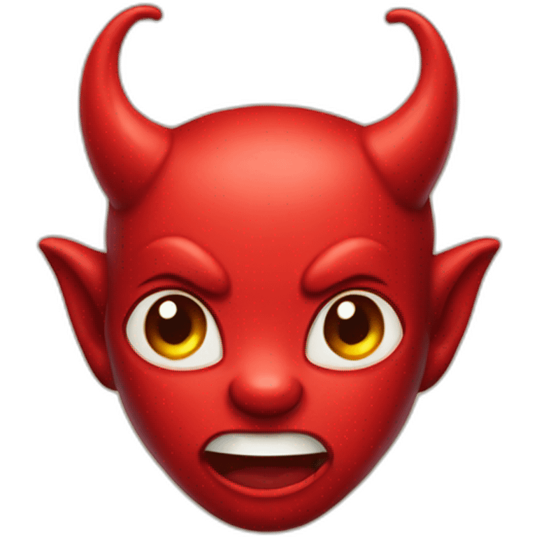 red cute little devil emoji