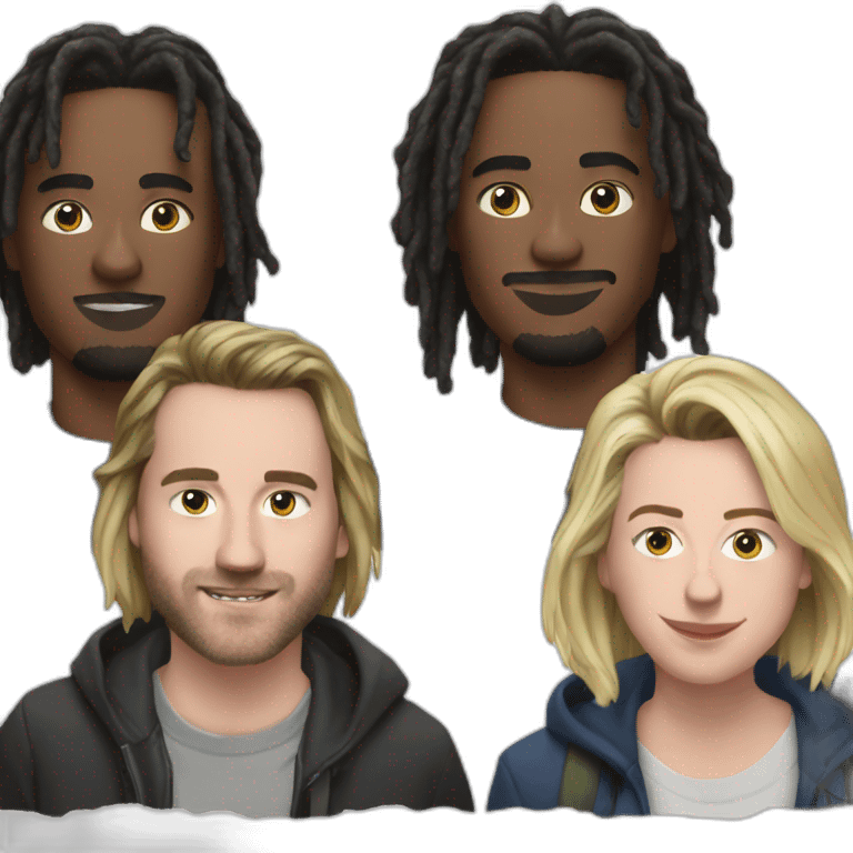 Michel,cave and clinton chase atlantic emoji