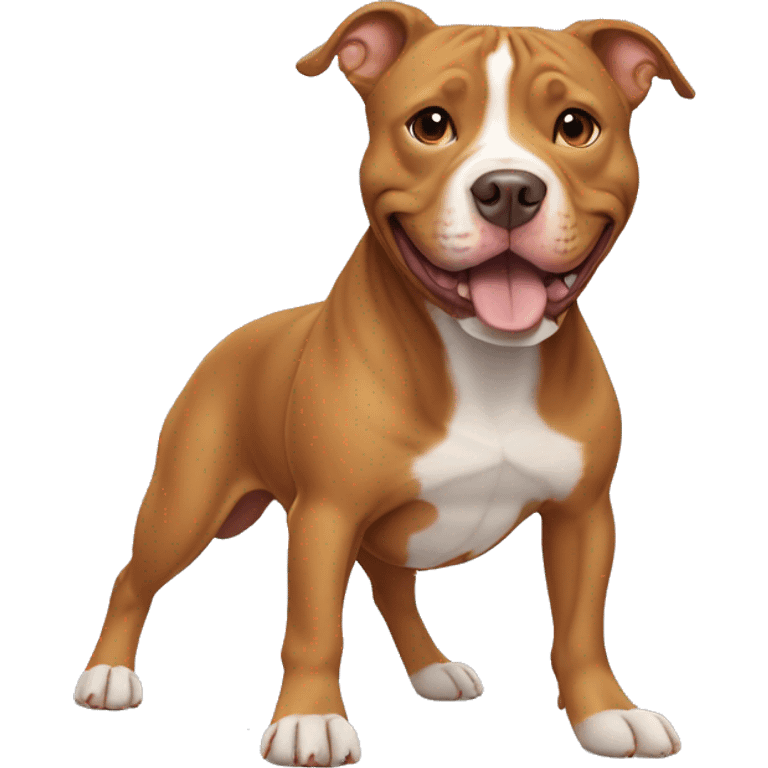 caramel-colored pitbull dog  emoji