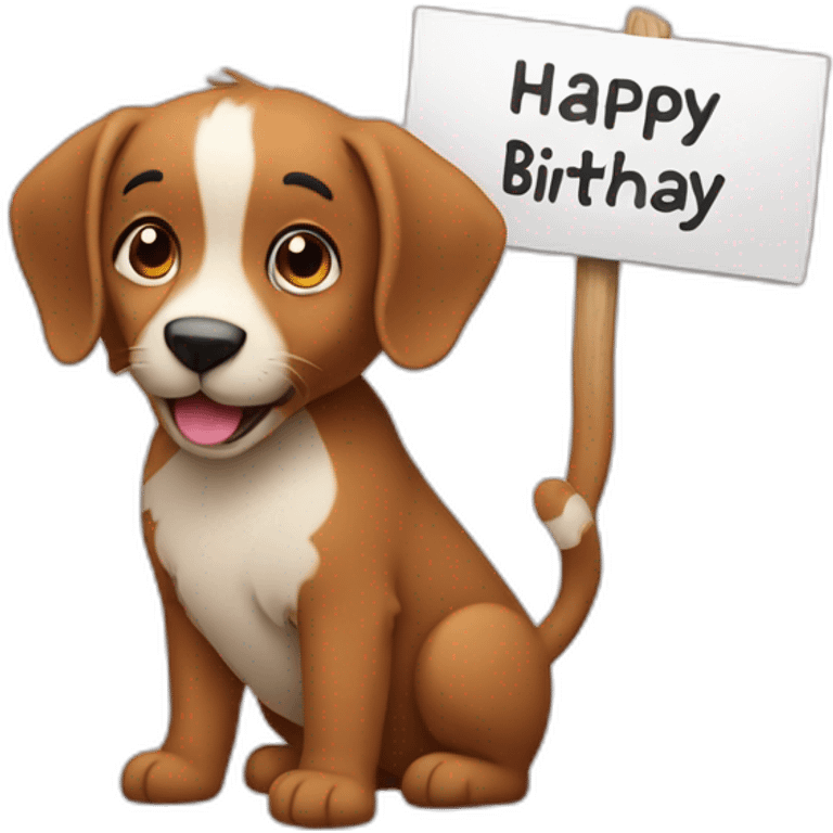 Any animal holding a sign that has “Happy Birthday Priya” emoji