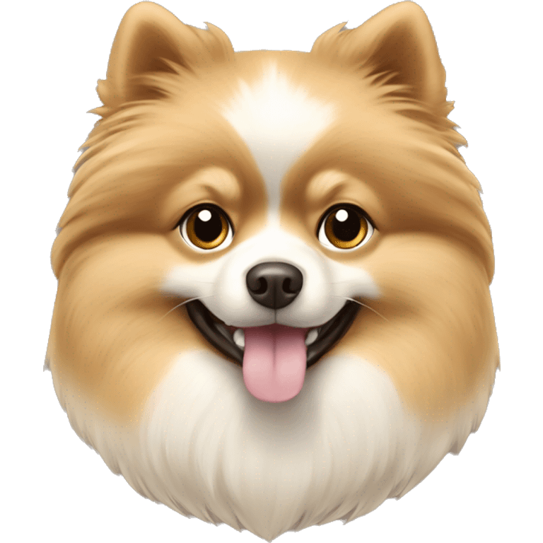 Perro Pomerania color beige emoji