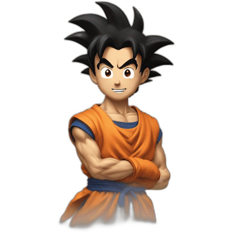 does goku clean nuts? emoji