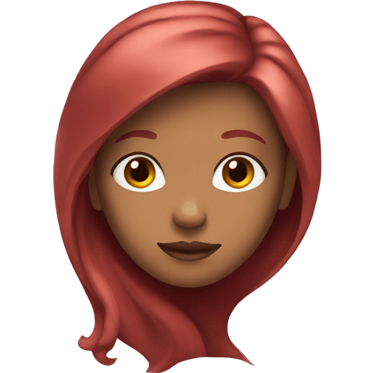 Girl in red hair emoji