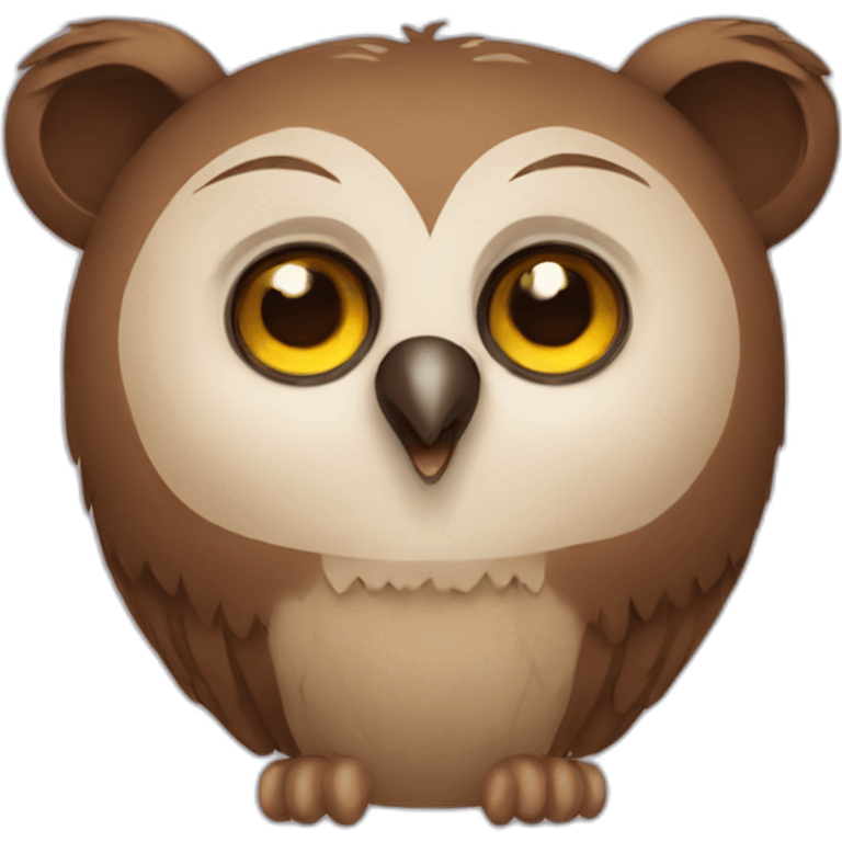 Owl bear emoji