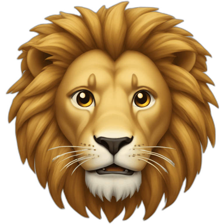 Un lion qui fumme de cigarettes emoji